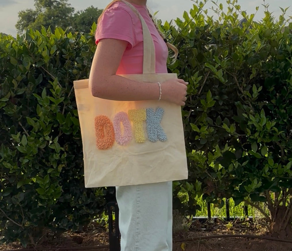 The OG DOTK - Daughter Of The King - Punchneedled Tote bag