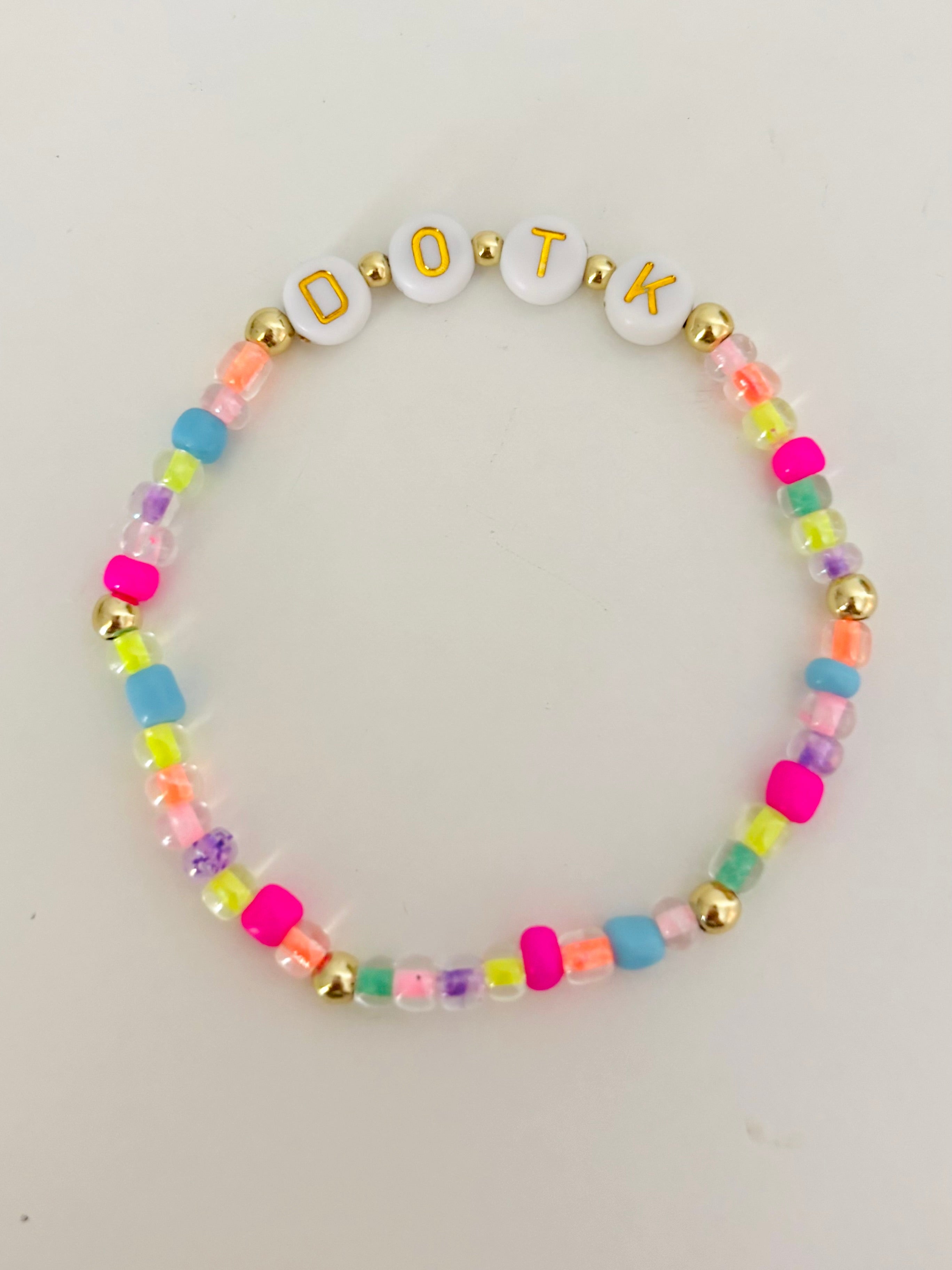 DOTK - Daughter Of The King - Colorful 18K Gold Bracelet