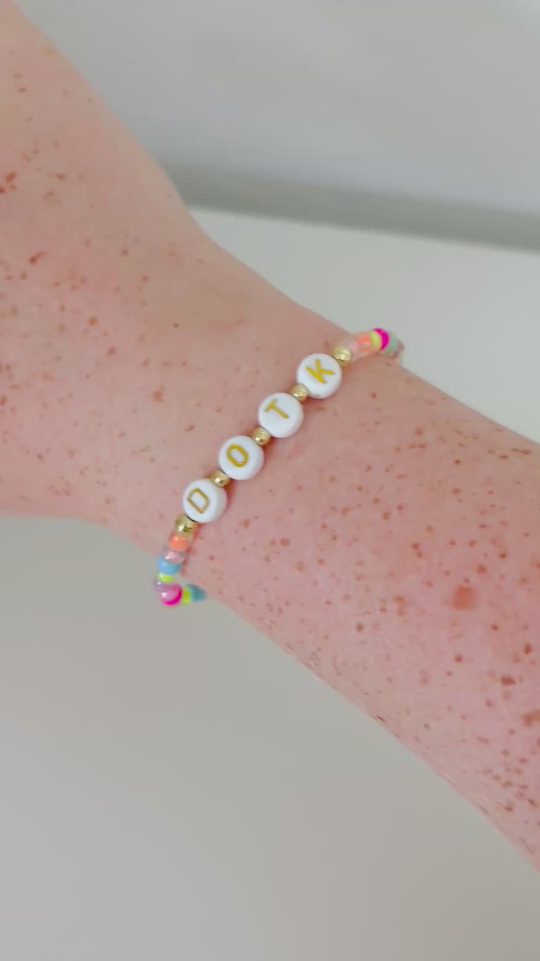 DOTK - Daughter Of The King - Colorful 18K Gold Bracelet